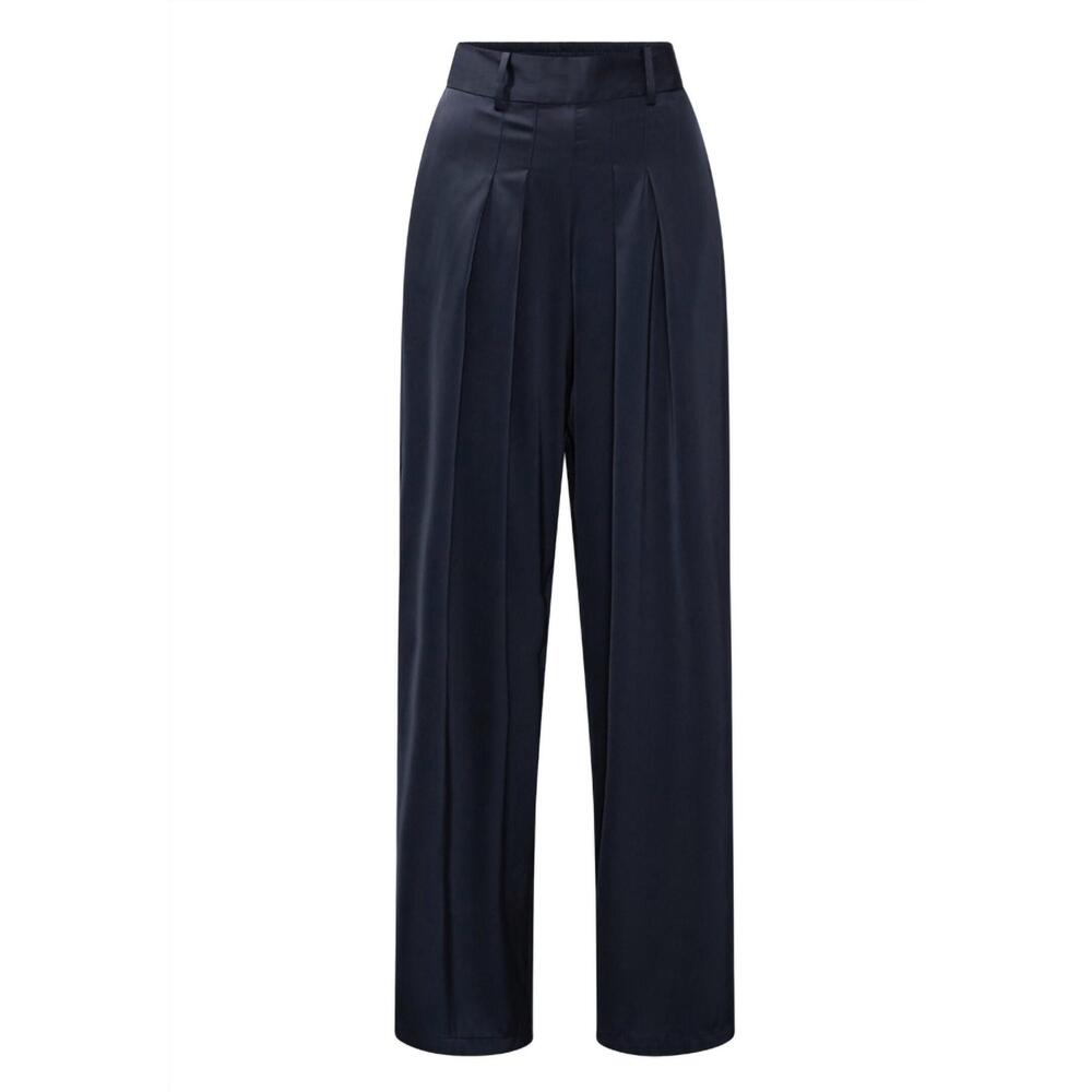 NEW KARMAMIA blake wide leg pants in hammered sapphire - Picture 2 of 4